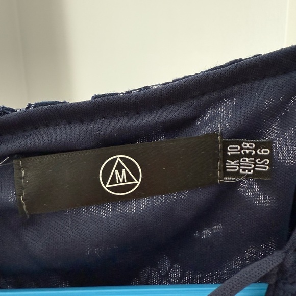 Missguided Navy Midi Lace Dress - Picture 2 of 2